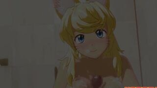 Hentai Pros - Hot Blonde Wolf Girl Always Treats You In The Best Way For Your Best Satisfaction - 2 image