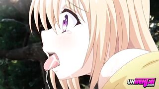 Teen Caught Masturbating With Ice Cream in Public | Hentai - 8 image