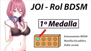 Spanish JOI Aventura Rol Hentai - Primera medalla BDSM - 2 image