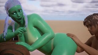 Alien Woman Gets Bred By Human - 3D Animation - 1 image