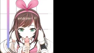 Kizuna AI Gets A Load On Her Face(uncensored) - 3 image