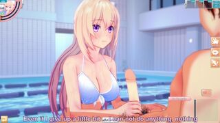 3D/Anime/Hentai: Hottest and most popular girl in school gets Fucked by the pool in her bikini !!! - 1 image