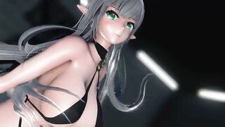 mmd r18 Eunice sexy elf beg for you not to cum for her sameless erotic dance 3d hentai fap challenge - 2 image