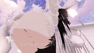 Thick Tattooed Angel Stops You At Gates Of Heaven For A Quick Ride Fuck VRChat POV Lap Dance - 3 image