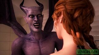 Demonic Monsters from Hell fuck wet girl. Monster Hentai 3D - 4 image