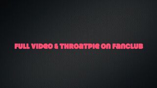 Bombshell Ruby Red Cat Girl in Thigh Highs and Lipstick Gives Sloppy Cum Covered Deepthroat Blowjob - 7 image