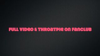 Bombshell Ruby Red Cat Girl in Thigh Highs and Lipstick Gives Sloppy Cum Covered Deepthroat Blowjob - 8 image