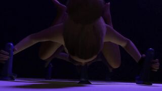 Slut training with 4 Dildos at the same time - 4 image