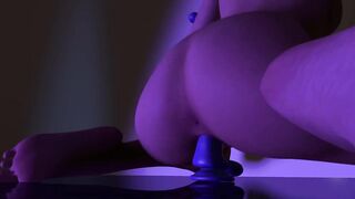 Slut training with 4 Dildos at the same time