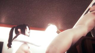 Hentai Uncensored - Sira jerks off her boyfriend in a hotel - 9 image