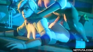 Pharah floorfucks Mercy - 4 image