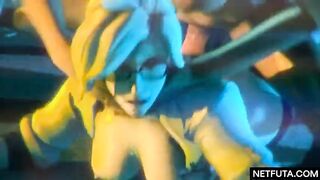 Pharah floorfucks Mercy - 7 image