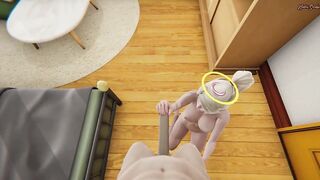 Mercy fingered then deepthroating cock. Overwatch POV Hentai - 2 image