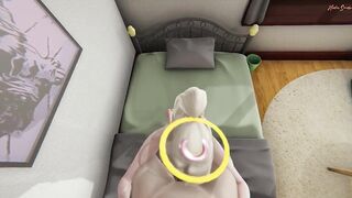 Mercy fingered then deepthroating cock. Overwatch POV Hentai - 5 image