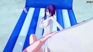Rosaria gets POV fucked on the beach. Genshin Impact Hentai. - 8 image