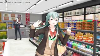 Suzuya making a music sex video in the store - 5 image
