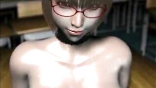 3D Hentai Teacher with big milk tits - 4 image