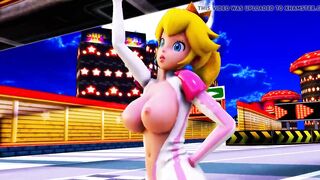 MMD R-18 Peach & Rosalina Mario 3D Hentai MV - 4 image