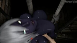 3D Hentai Queen Nualia Blue Skin Prison Fuck Part 2 - 2 image