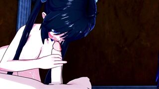 Hestia Danmachi Creampie and Blowjobs in the dining room - 10 image