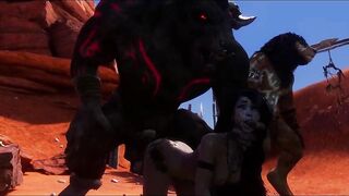 Wild Life Futanari fucked by monster leader - 10 image