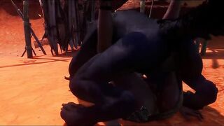 Wild Life Futanari fucked by monster leader - 4 image