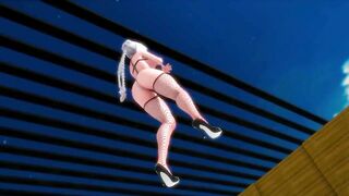 mmd r18 She is happy to serve you with Happy meal Mcdonalds 3d hentai - 4 image