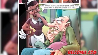 Giving the old man a bath - The Naughty Home - 3 image