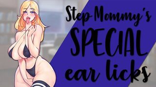 Step Mommy's Lewd Ear Licking [Handjob & Ear Licking] - 1 image
