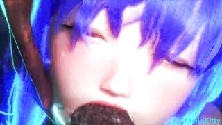 Hot Asian Elf Faced Racing Model's First Double Penetration Monster Cock Gangbang - 10 image