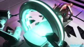 Hot Asian Elf Faced Racing Model's First Double Penetration Monster Cock Gangbang - 7 image