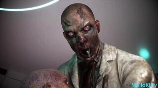 Hot Asian Elf Faced Racing Model's First Double Penetration Monster Cock Gangbang - 8 image