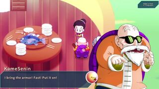 Kame Paradise 2 - Chi Chi gives Roshi a handjob - Part 4 - 5 image