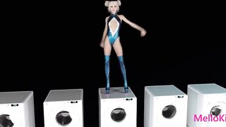 Hot Blond Futa Girls Fuck each other's Monster Cocks in Public - Huge Cum Special - 10 image