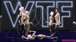 Hot Blond Futa Girls Fuck each other's Monster Cocks in Public - Huge Cum Special - 4 image