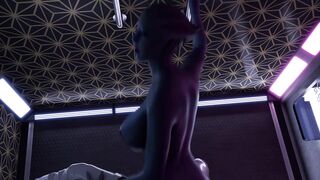 Mass Effect - Liara Gets A Big Dick At The Gloryhole [Blender] (With Sound) - 10 image