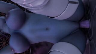 Mass Effect - Liara Gets A Big Dick At The Gloryhole [Blender] (With Sound) - 7 image