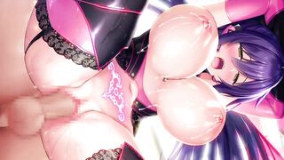 HENTAI/A BEAUTY WITH BIG TITS AND SEXY STOCKINGS LOVES THE DOGGY STYLE POSE AND HARD SEX - 2 image