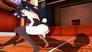 BUNNY GIRL HYPERDIMENSION NEPTUNIA NOIRE 3D HENTAI - 4 image