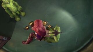 An Elf has a Threesome with two Goblins | Warcraft Parody - 10 image