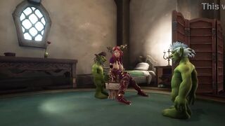 An Elf has a Threesome with two Goblins | Warcraft Parody - 6 image
