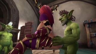 An Elf has a Threesome with two Goblins | Warcraft Parody - 8 image