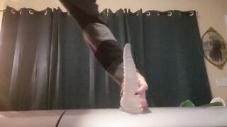 Goth femboy riding hentai failed Locktober w cumshot