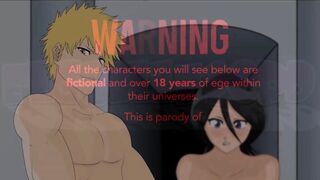 Ichigo Kurosaki breaks Rukia Kuchiki pussy with his big cock (Hentai) - 2 image