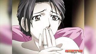 Hentai Pros - Milf Is Masturbating When Her Stepson Walks In And Helps Her & Has A Gangbang Later On - 2 image