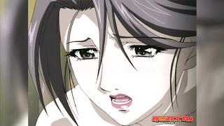 Hentai Pros - Milf Is Masturbating When Her Stepson Walks In And Helps Her & Has A Gangbang Later On - 5 image