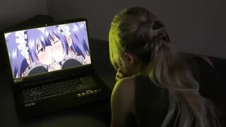 My dick hurts the beauty's narrow pussy, but she doesn't want to stop - 9 image