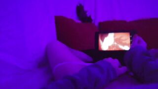 Redhead Girl masturbating watching lesbian Hentai uncensored when parents are in home - 9 image