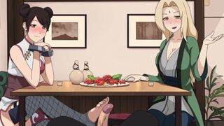 Naruto - Kunoichi Trainer - Part 7 - TenTen And Tsunade Footjob By LoveSkySanX - 1 image