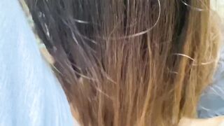 Cheating friend cum on my panties and pull them up while reading hentai book - 4 image